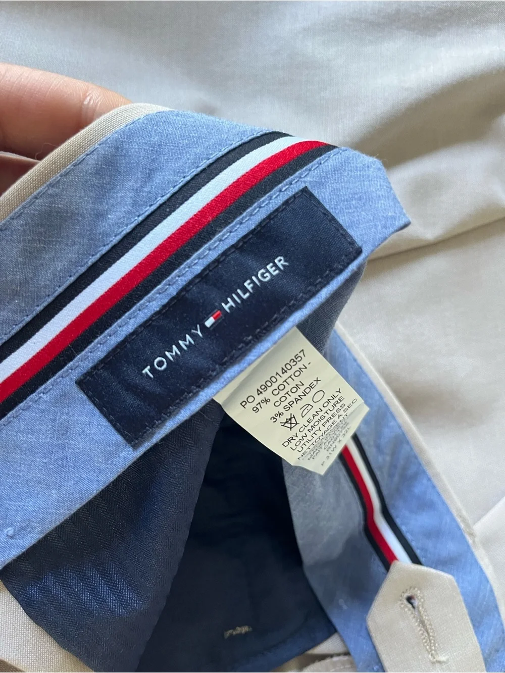 Tommy Hilfiger Beige THFLEX Men's Sport Coat Blazer AND matching pants